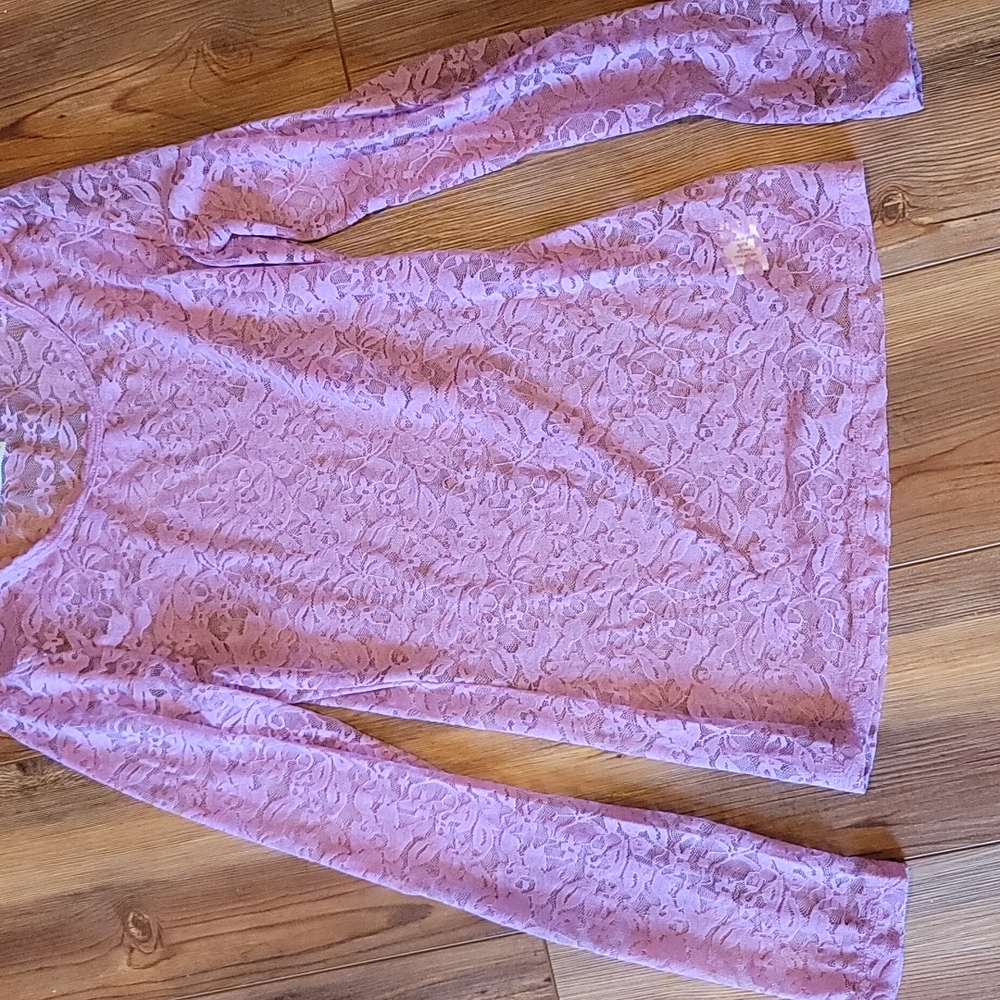 Maurices Long Sleeve Lace Shirt
